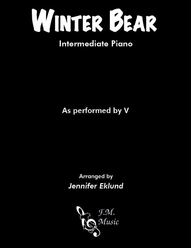  Winter  Bear  Intermediate Piano  By V  F M Sheet Music 